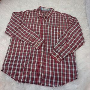 Wrangler Twenty X Long Sleeve Plaid Shirt Ladies Red/White